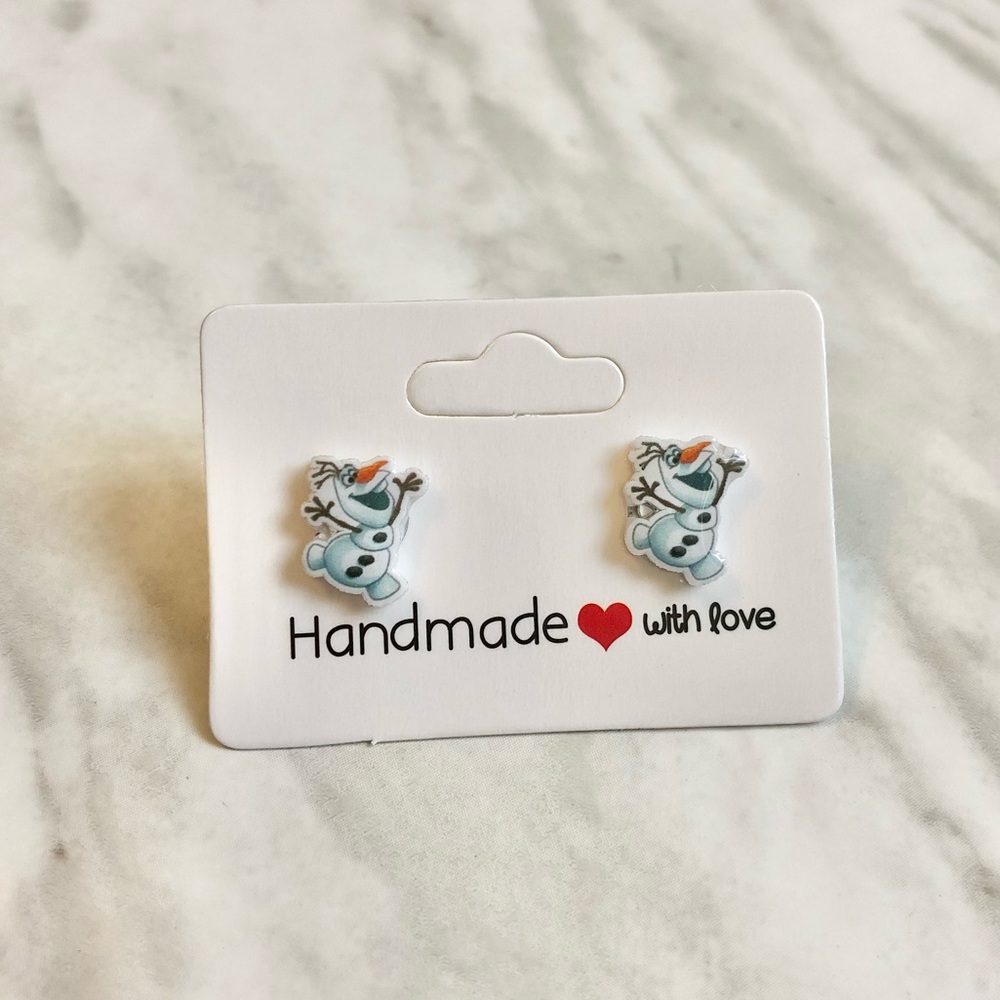 🎉 New Frozen’s Olaf Handmade Stud Earrings set